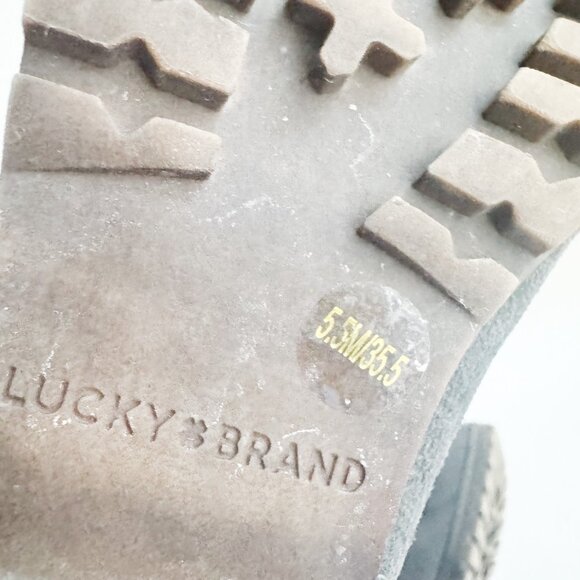 Lucky Brand Grey Suede Tall Boots 5.5 - Picture 6 of 6
